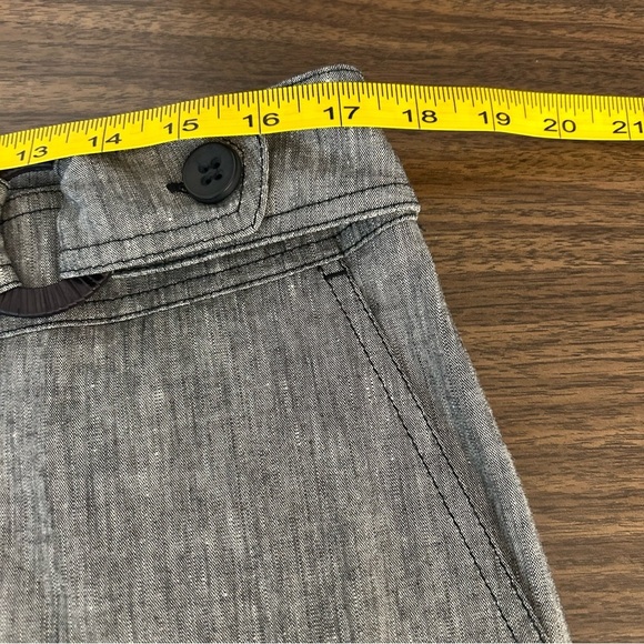 ❤️ Steilmann Black and White Linen Blend Trousers 14 - Picture 6 of 10